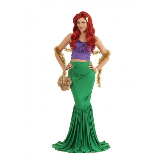 Fantasia Adulto Sereia Ariel Super Clássica Fantasia Adulto Sereia Ariel Super Clássica