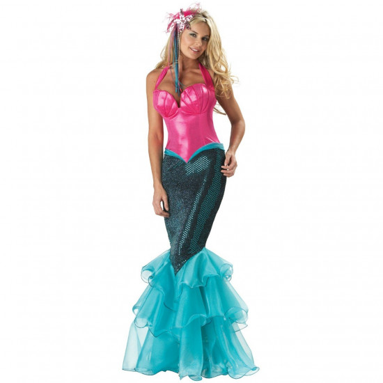 Fantasia Adulto Sereia Ariel Super Luxo