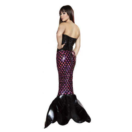 Fantasia Adulto Sereia Pink Sexy dos Mares Superluxo
