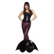 Fantasia Adulto Sereia Pink Sexy dos Mares Superluxo