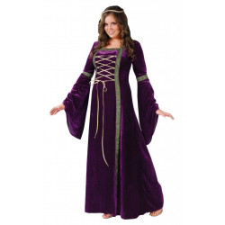 Fantasia Adulto Vestido Trançado Luxo