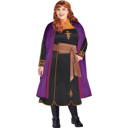 Fantasia Ana Uma Aventura Congelante Adulto Frozen Lilás