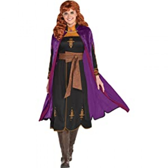 Fantasia Ana Uma Aventura Congelante Adulto Frozen Lilás Fantasia Ana Uma Aventura Congelante Adulto Frozen Lilás