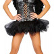 Fantasia Anjo Negro Adulto Feminina Sexy Fantasia Anjo Negro Adulto Feminina Sexy