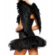 Fantasia Anjo Negro Adulto Feminina Sexy Fantasia Anjo Negro Adulto Feminina Sexy