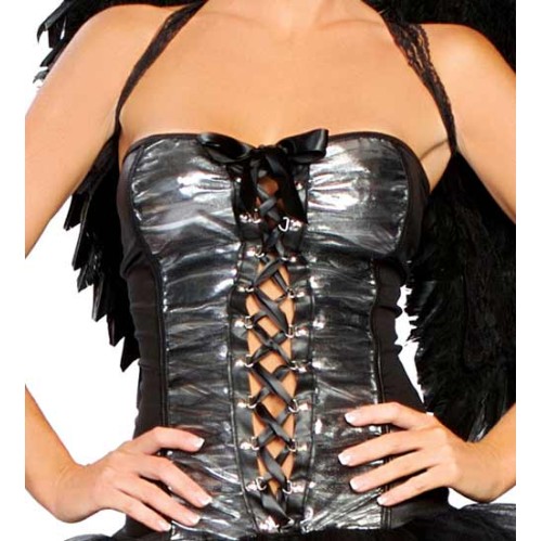 Fantasia Anjo Negro Adulto Feminina Sexy Fantasia Anjo Negro Adulto Feminina Sexy