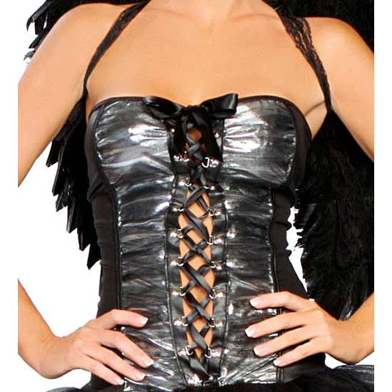 Fantasia Anjo Negro Adulto Feminina Sexy Fantasia Anjo Negro Adulto Feminina Sexy