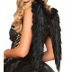 Fantasia Anjo Negro Adulto Feminino Sexy Extra Luxo Fantasia Anjo Negro Adulto Feminino Sexy Extra Luxo