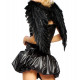 Fantasia Anjo Negro Adulto Feminino Sexy Luxo Fantasia Anjo Negro Adulto Feminino Sexy Luxo