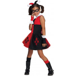 Fantasia Arlequina Harley Quinn Spandex Clássica Infantil Luxo