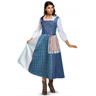 Fantasia Bela Vestido Azul Bela e a Fera Adulto Clássica
