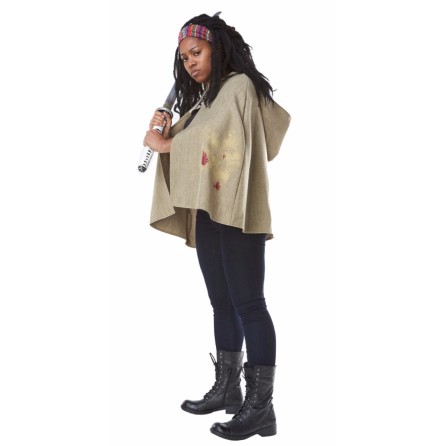 Fantasia Capa Walking Dead Michonne Adulto Fantasia Capa Walking Dead Michonne Adulto