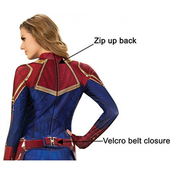 Fantasia Capitã Marvel Adulto Luxo