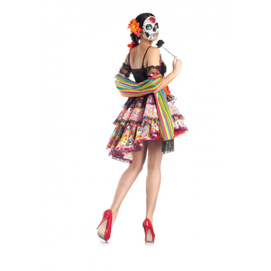 Fantasia Caveira Mexicana Adulto Luxo Fantasia Caveira Mexicana Adulto Luxo