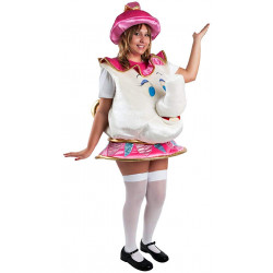 Fantasia Chaleira Tea Pot Bela e a Fera Adulto Luxo