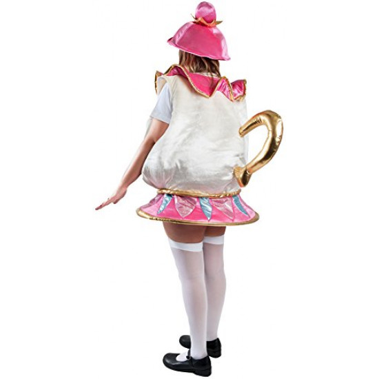 Fantasia Chaleira Tea Pot Bela e a Fera Adulto Luxo