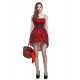 Fantasia Chapeuzinho Vermelho adulto Feminino Gótico Luxo Fantasia Chapeuzinho Vermelho adulto Feminino Gótico Luxo