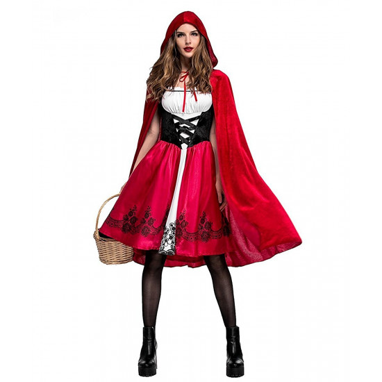 Fantasia Chapeuzinho Vermelho adulto Feminino Plus Luxo Fantasia Chapeuzinho Vermelho adulto Feminino Plus Luxo