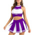 Fantasia Cheerleader Adulto Luxo Lilas
