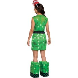Fantasia Creeper Minecraft Luxo Feminino Fantasia Creeper Minecraft Luxo Feminino