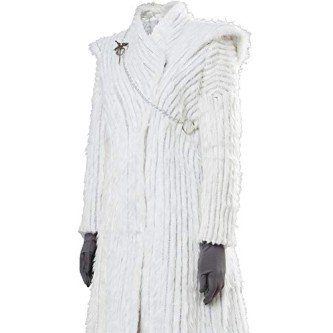 Fantasia Daenerys Targaryen Game of Thrones Cosplay Branco Fantasia Daenerys Targaryen Game of Thrones Cosplay Branco