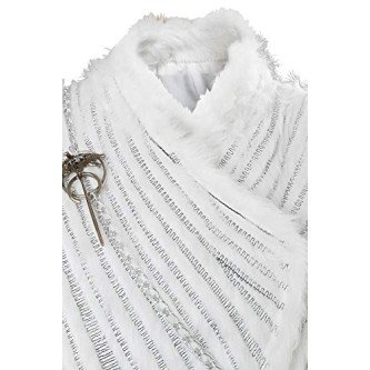 Fantasia Daenerys Targaryen Game of Thrones Cosplay Branco Fantasia Daenerys Targaryen Game of Thrones Cosplay Branco