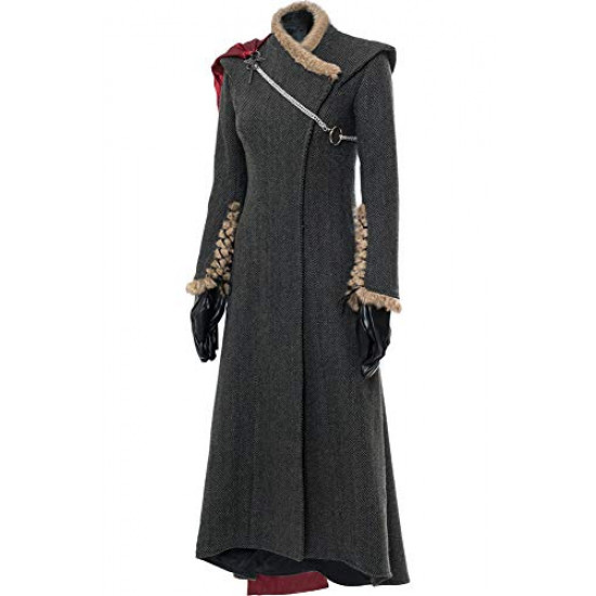 Fantasia Daenerys Targaryen Game of Thrones Cosplay Cinza Fantasia Daenerys Targaryen Game of Thrones Cosplay Cinza