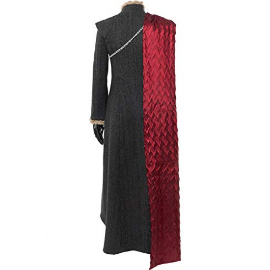 Fantasia Daenerys Targaryen Game of Thrones Cosplay Cinza Fantasia Daenerys Targaryen Game of Thrones Cosplay Cinza