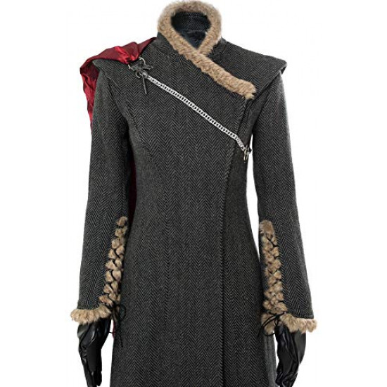 Fantasia Daenerys Targaryen Game of Thrones Cosplay Cinza Fantasia Daenerys Targaryen Game of Thrones Cosplay Cinza