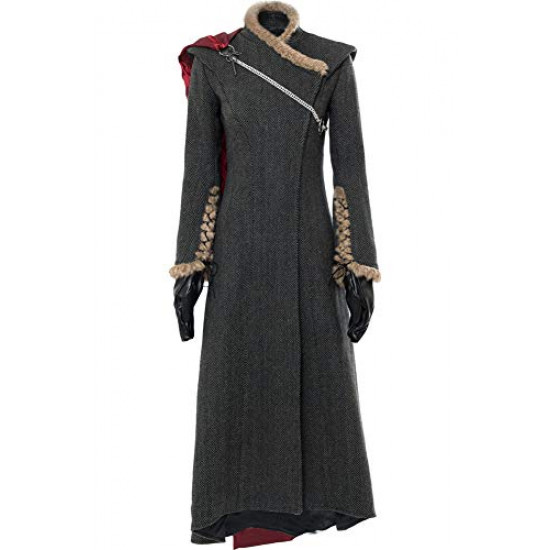 Fantasia Daenerys Targaryen Game of Thrones Cosplay Cinza Fantasia Daenerys Targaryen Game of Thrones Cosplay Cinza