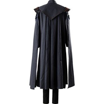 Fantasia Daenerys Targaryen Game of Thrones Cosplay Preto Fantasia Daenerys Targaryen Game of Thrones Cosplay Preto