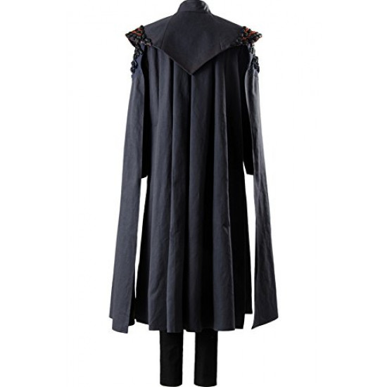 Fantasia Daenerys Targaryen Game of Thrones Cosplay Preto Fantasia Daenerys Targaryen Game of Thrones Cosplay Preto