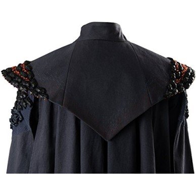Fantasia Daenerys Targaryen Game of Thrones Cosplay Preto Fantasia Daenerys Targaryen Game of Thrones Cosplay Preto