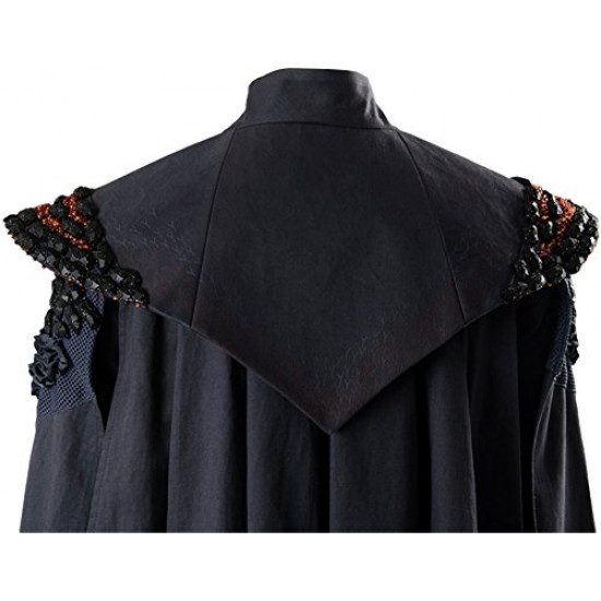 Fantasia Daenerys Targaryen Game of Thrones Cosplay Preto Fantasia Daenerys Targaryen Game of Thrones Cosplay Preto
