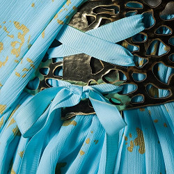 Fantasia Daenerys Targaryen Khaleesi Game of Thrones Adulto Vestido Azul