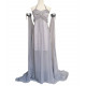 Fantasia Daenerys Targaryen Khaleesi Game of Thrones Adulto Vestido Cinza Fantasia Daenerys Targaryen Khaleesi Game of Thrones Adulto Vestido Cinza