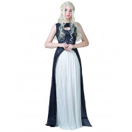 Fantasia Daenerys Targaryen Khaleesi Game of Thrones Vestido Azul Adulto