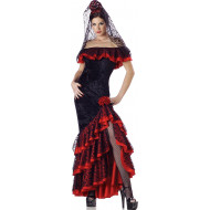 Fantasia de Espanhola Adulto Luxo