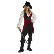 Fantasia Elizabeth Piratas do Caribe Luxo Adulto
