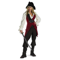 Fantasia Elizabeth Piratas do Caribe Luxo Adulto
