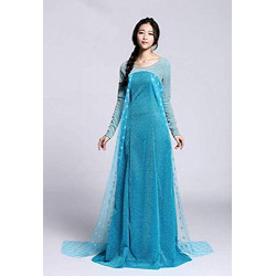 Fantasia Elsa Uma Aventura Congelante Clássica Adulto