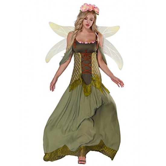 Fantasia Fada Madrinha Princesa da Floresta Adulto Luxo Fantasia Fada Madrinha Princesa da Floresta Adulto Luxo