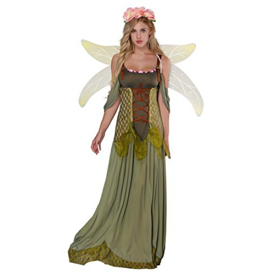 Fantasia Fada Madrinha Princesa da Floresta Adulto Luxo Fantasia Fada Madrinha Princesa da Floresta Adulto Luxo