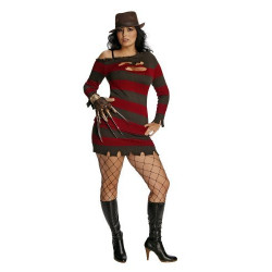 Fantasia Freddy Krueger Adulto Feminino Extra Grande