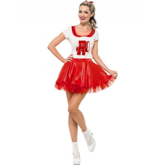 Fantasia Grease Rydell High Cheerleader Adulto Fantasia Grease Rydell High Cheerleader Adulto