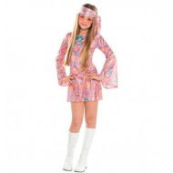 Fantasia Infantil Hippie Rosa