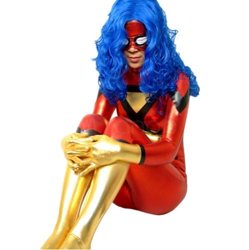 Fantasia Jessica Drew Mulher Aranha Adulto Feminino Fantasia Jessica Drew Mulher Aranha Adulto Feminino