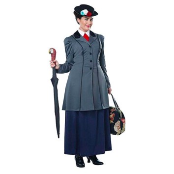 Fantasia Mary Poppins Cinza Clássica Fantasia Mary Poppins Cinza Clássica