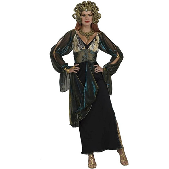 Fantasia Medusa Adulto Clássica Luxo