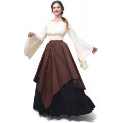 Fantasia Mulher Vitoriana Medieval Adulto Feminino